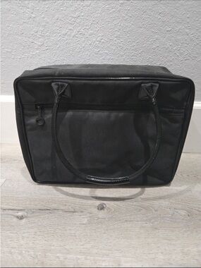 Black Structured Mac Make up Travel Carry Bag